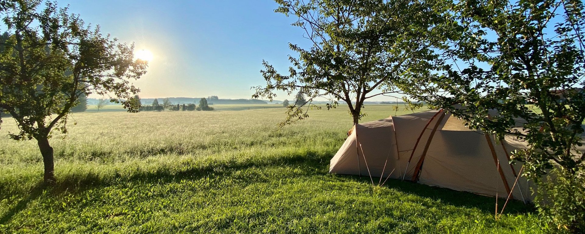 Campingurlaub auf dem Bauernhof im Allgäu