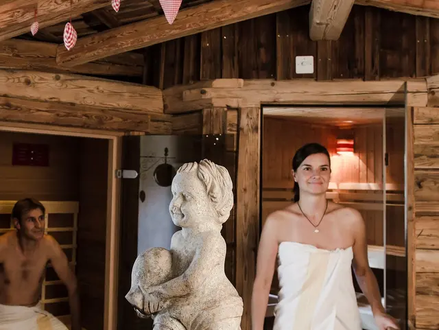 Wellnessalm Wellnessbereich und Sauna auf dem Wellnessbauernhof in Bayern