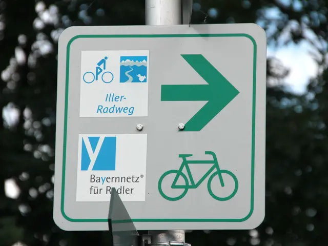 Radwegebeschilderung als Wegweiser